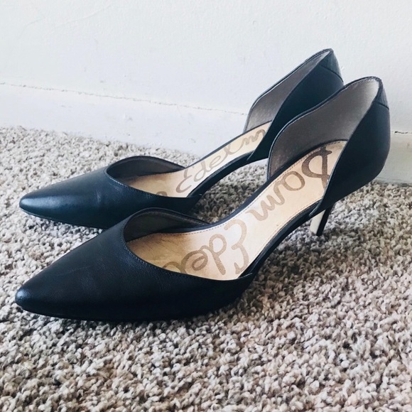 Sam Edelman Black Leather Pumps Size 8M - Picture 8 of 8